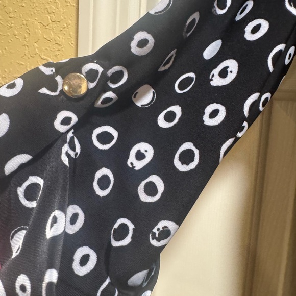 Black and White Polka Dot Blouse - Picture 2 of 4